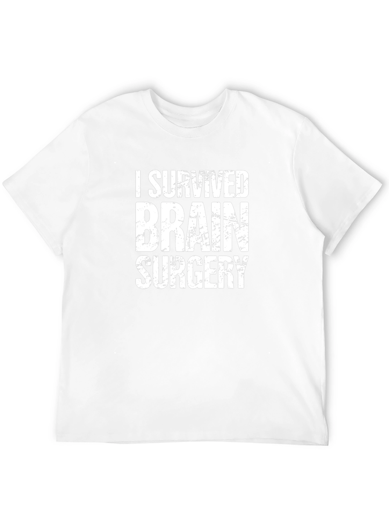 I Survived Brain Surgery T-Shirt - Black Cotton