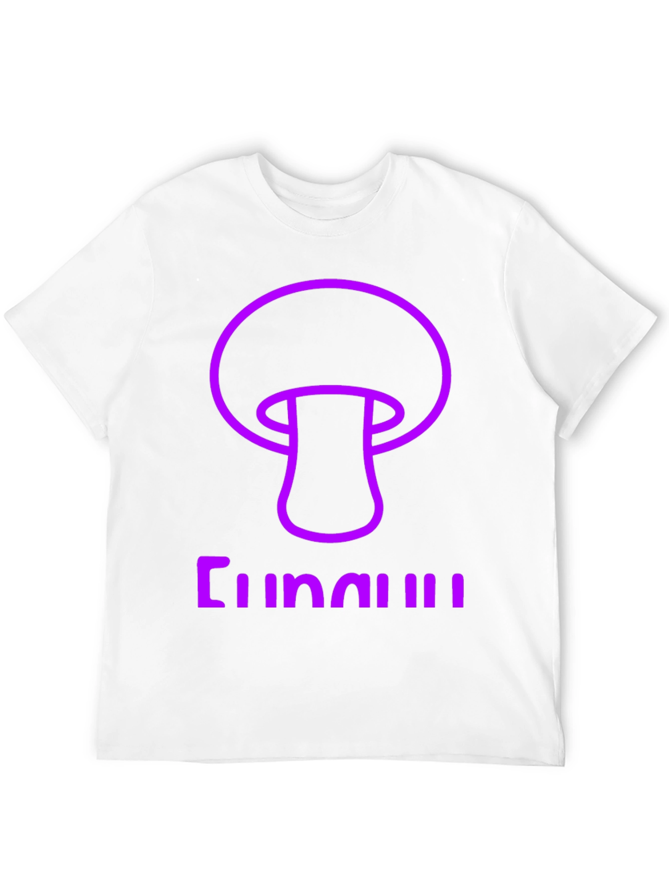 Fun Guy Graphic Tee - Black Cotton Mushroom Shirt