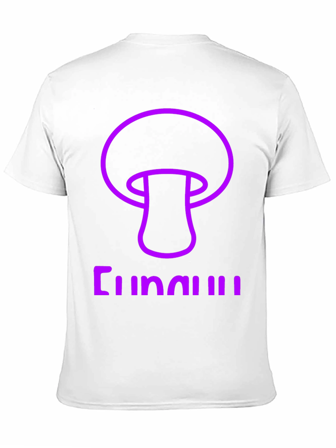 Fun Guy Graphic Tee - Black Cotton Mushroom Shirt
