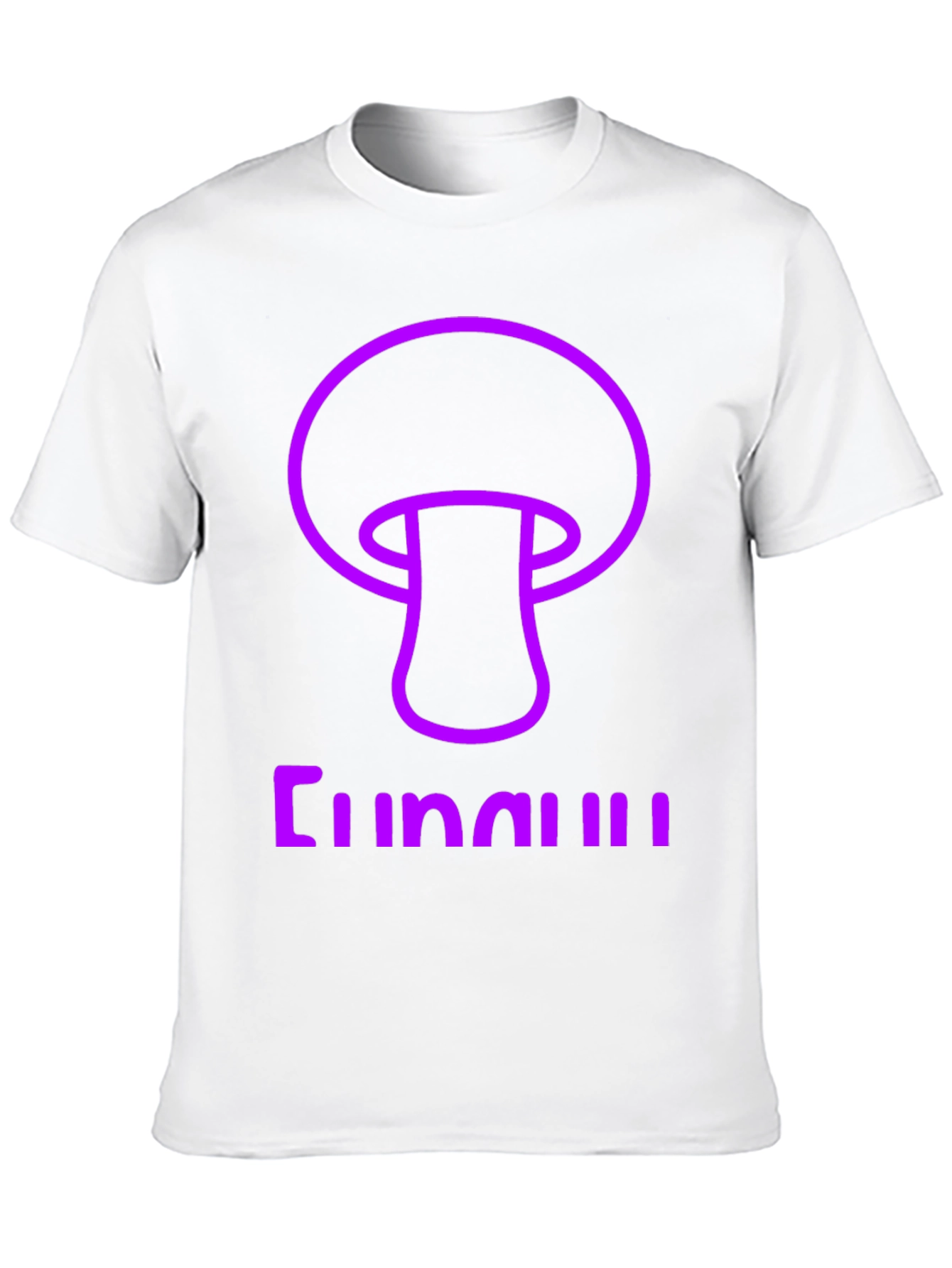 Fun Guy Graphic Tee - Black Cotton Mushroom Shirt
