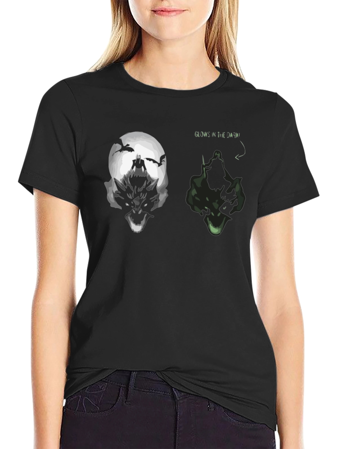 Glow-in-the-Dark Wolf & Rider Graphic Tee