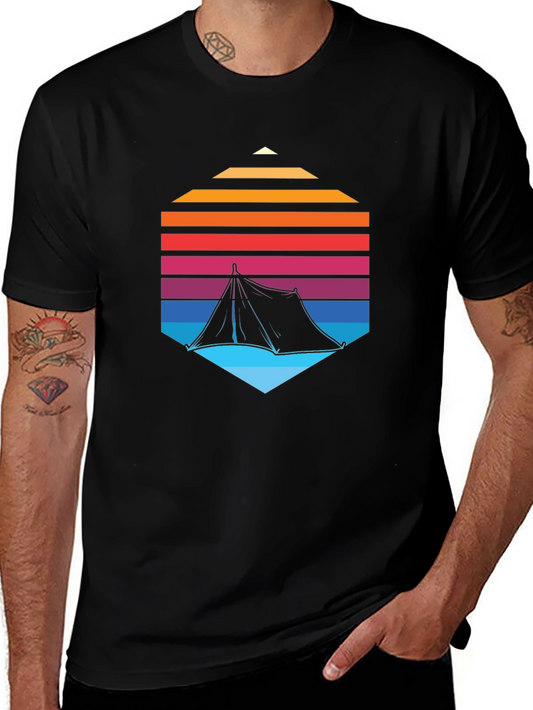 Retro Camping Tent T-Shirt
