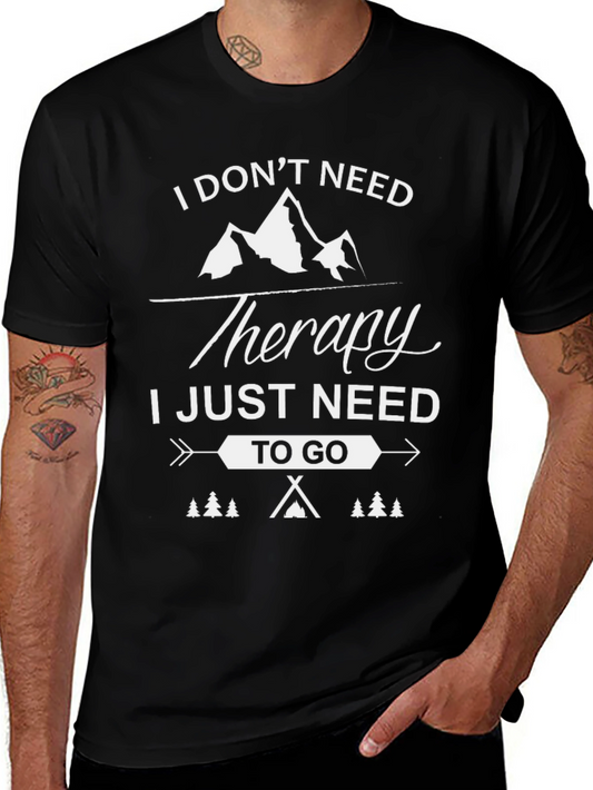 Therapy Camping Graphic Tee - Black