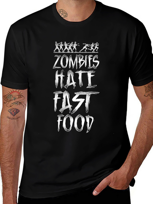 Zombies Hate Fast Food Graphic Tee
