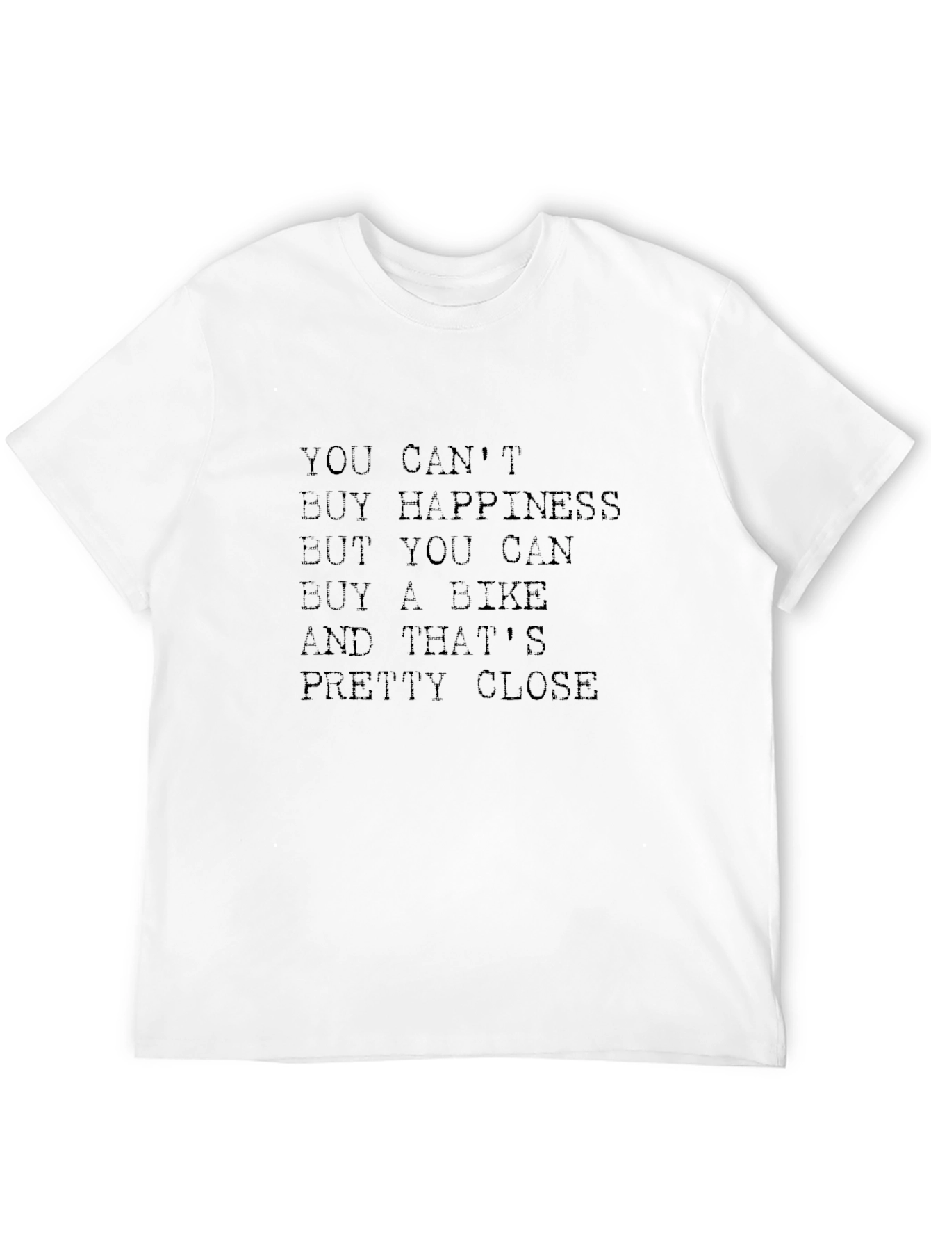 Bike Lover T-Shirt: Cant Buy Happiness Buy a Bike!