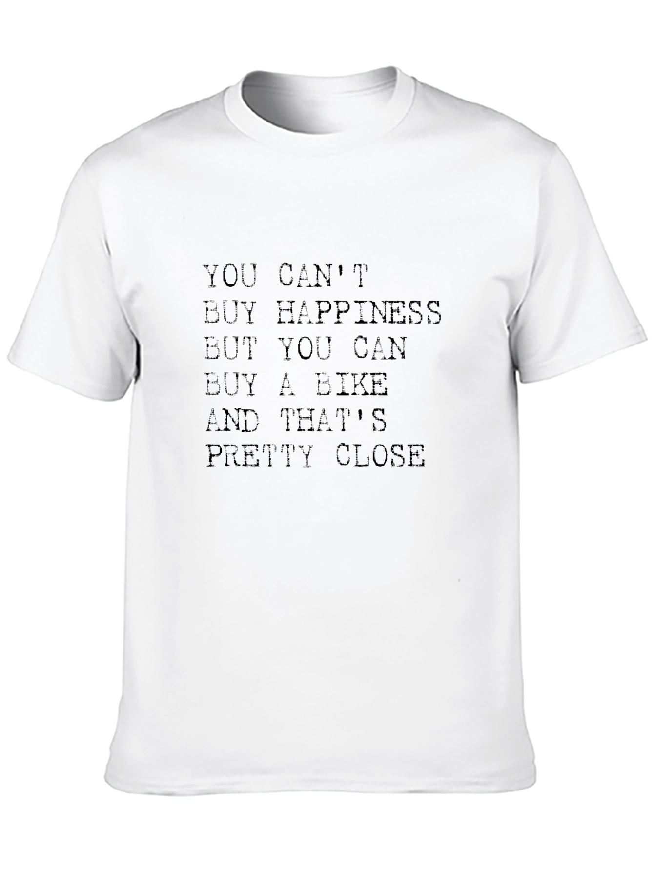 Bike Lover T-Shirt: Cant Buy Happiness Buy a Bike!