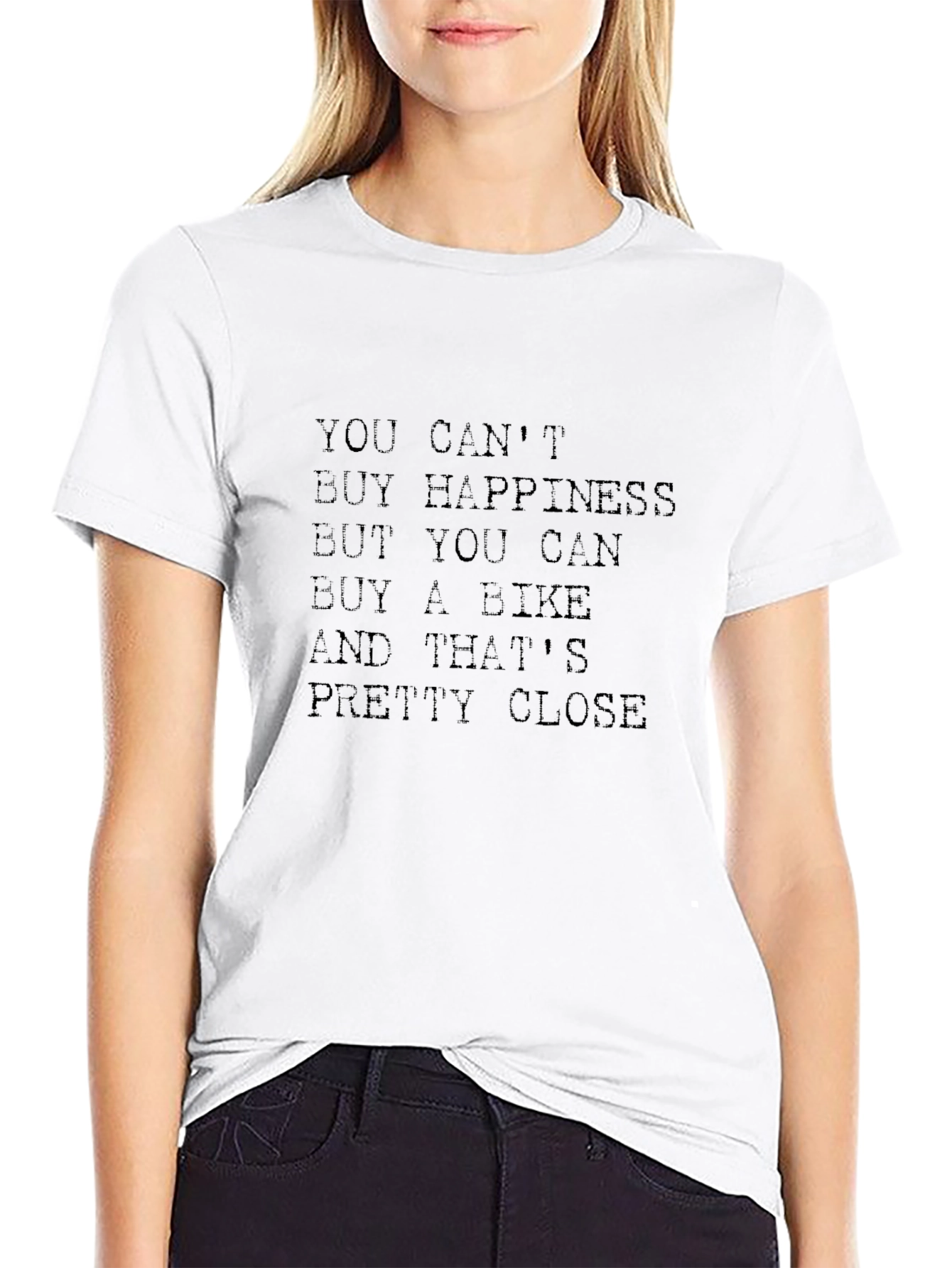 Bike Lover T-Shirt: Cant Buy Happiness Buy a Bike!