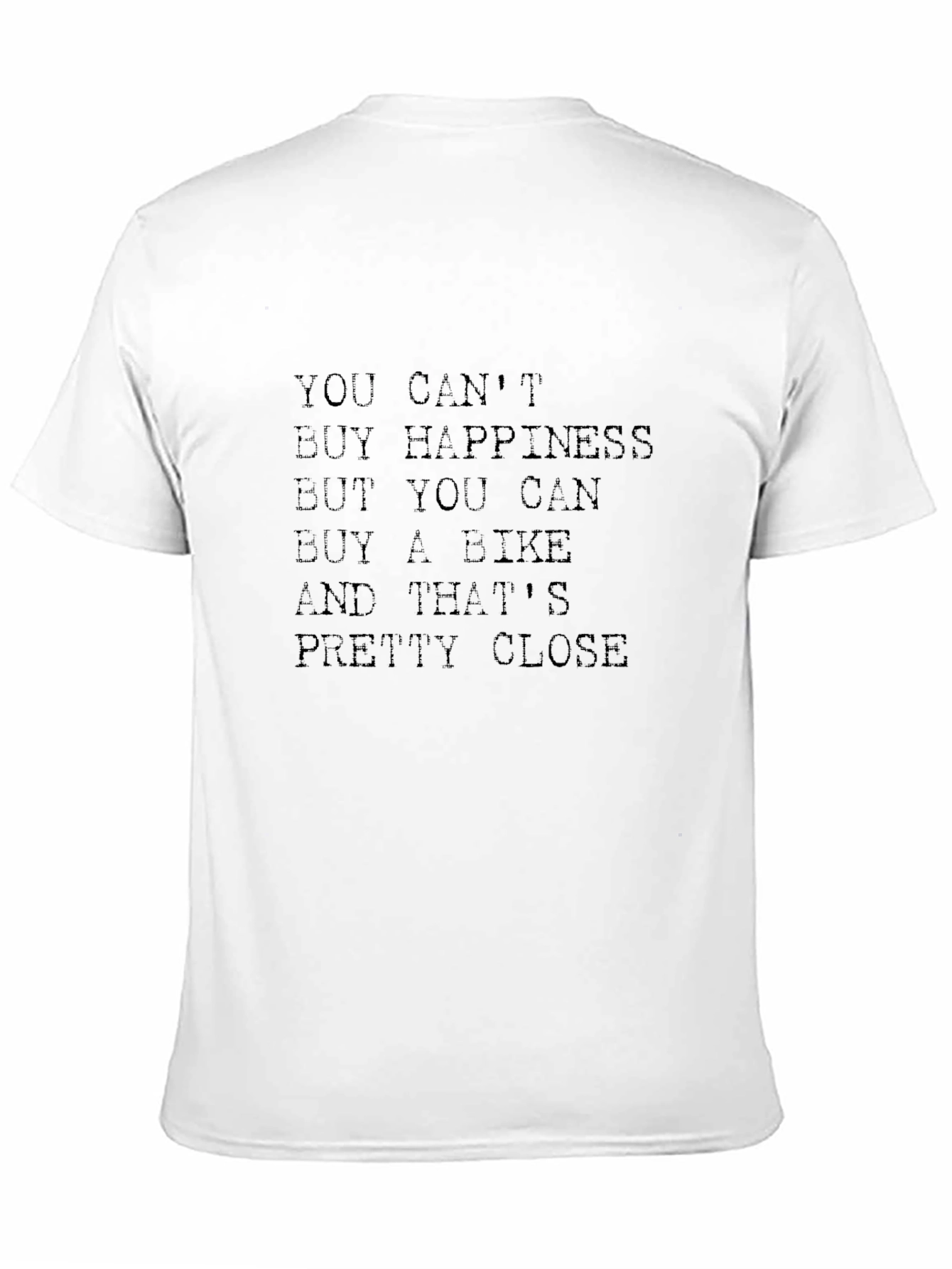 Bike Lover T-Shirt: Cant Buy Happiness Buy a Bike!