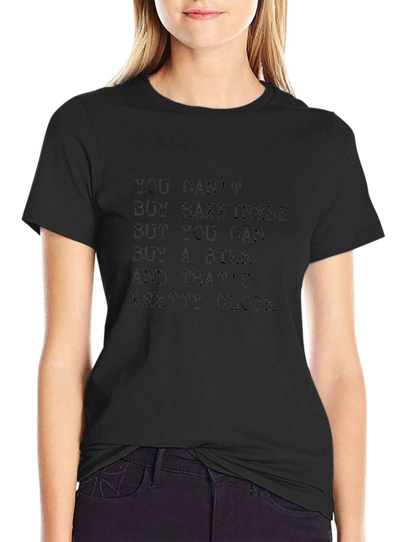 Bike Lover T-Shirt: Cant Buy Happiness Buy a Bike!