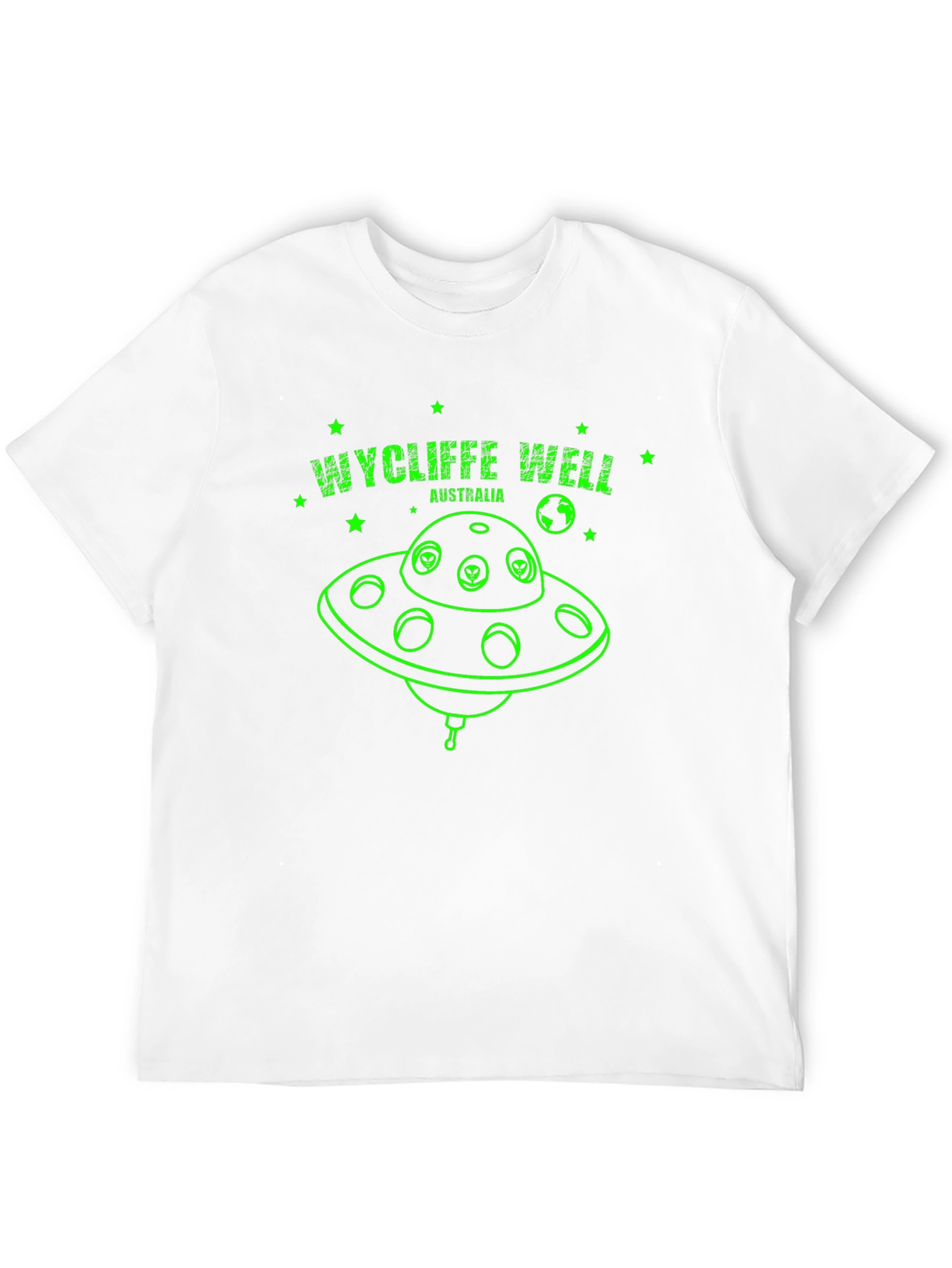 Wycliffe Well Alien UFO Graphic T-Shirt