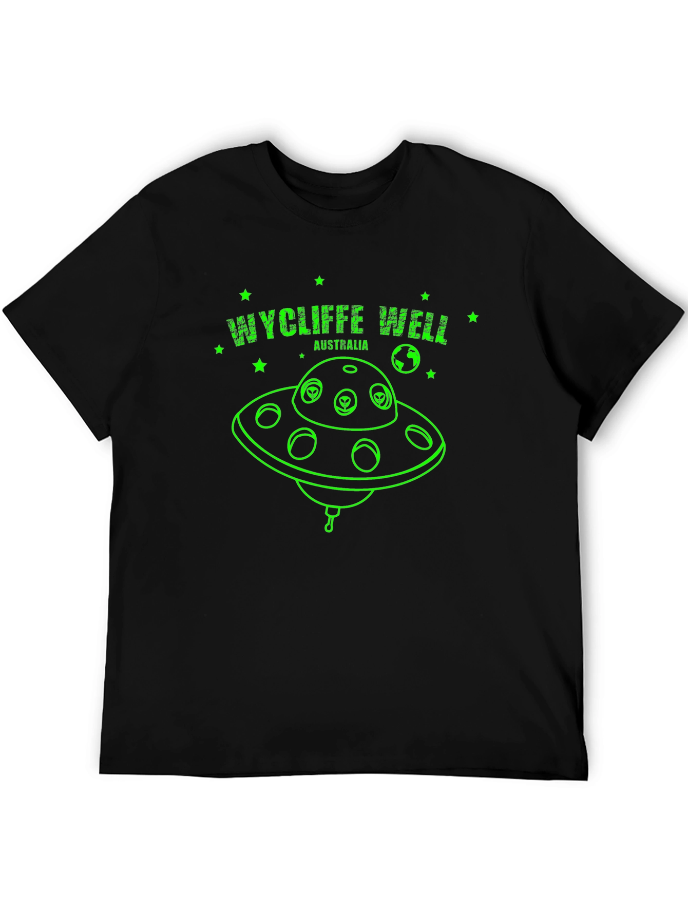 Wycliffe Well Alien UFO Graphic T-Shirt