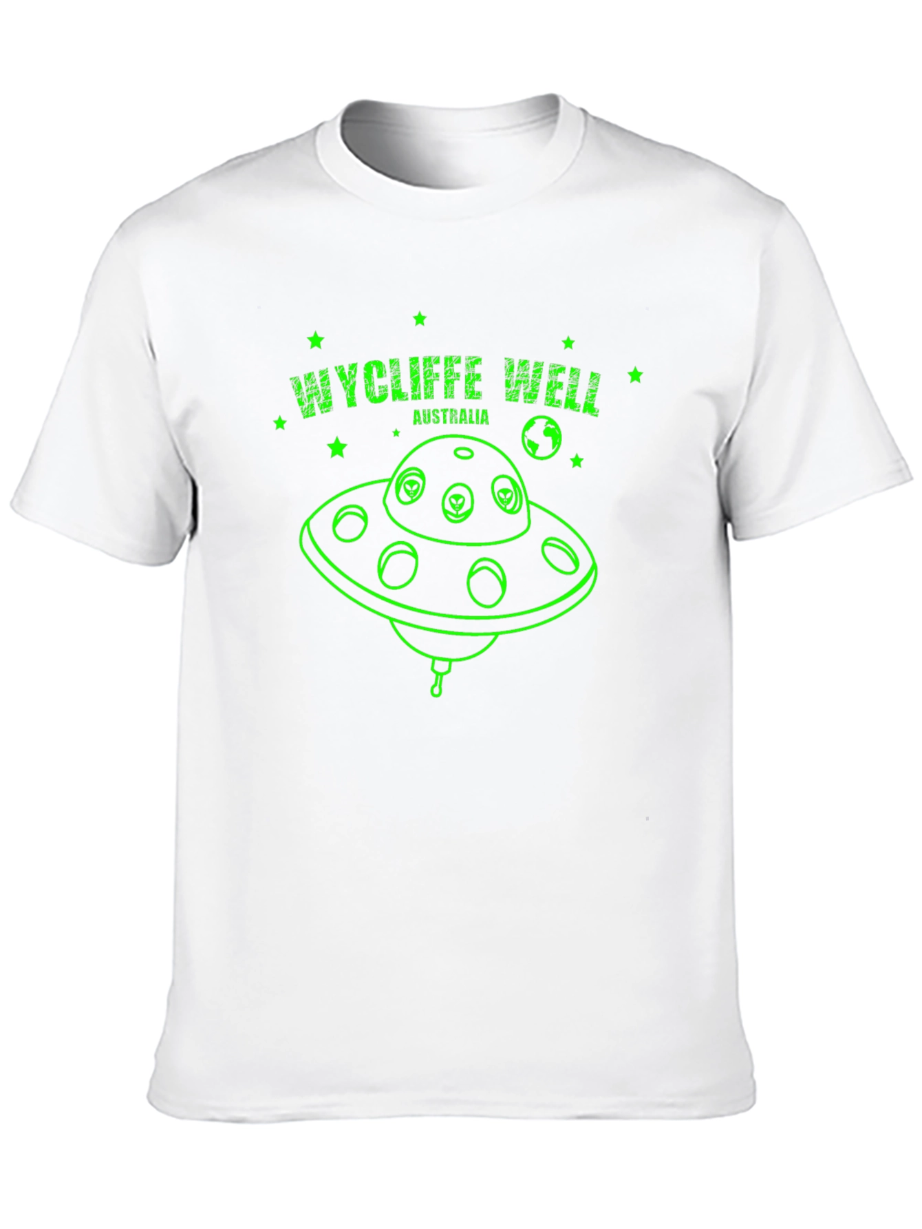 Wycliffe Well Alien UFO Graphic T-Shirt