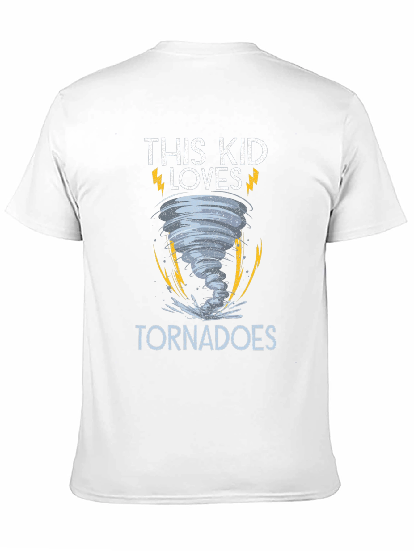 This Kid Loves Tornadoes Black T-Shirt