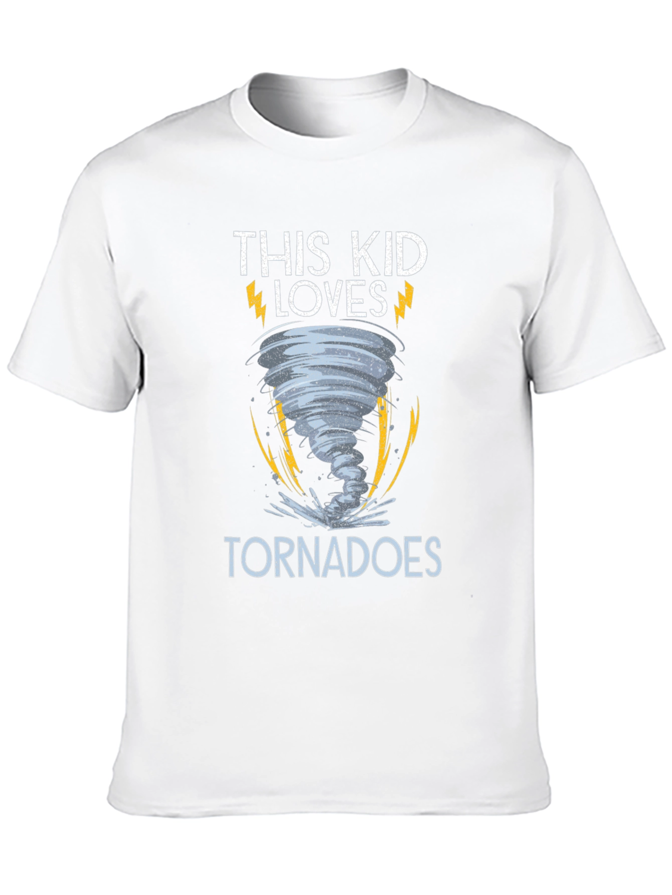 This Kid Loves Tornadoes Black T-Shirt