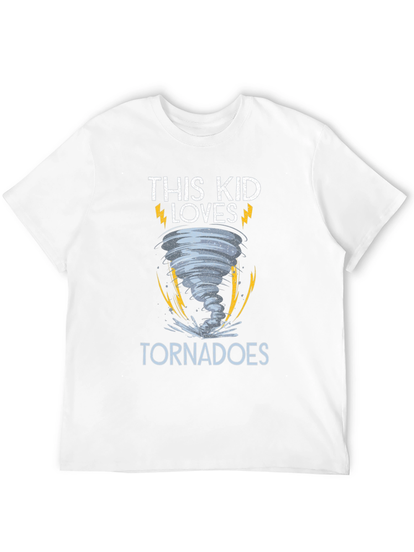 This Kid Loves Tornadoes Black T-Shirt
