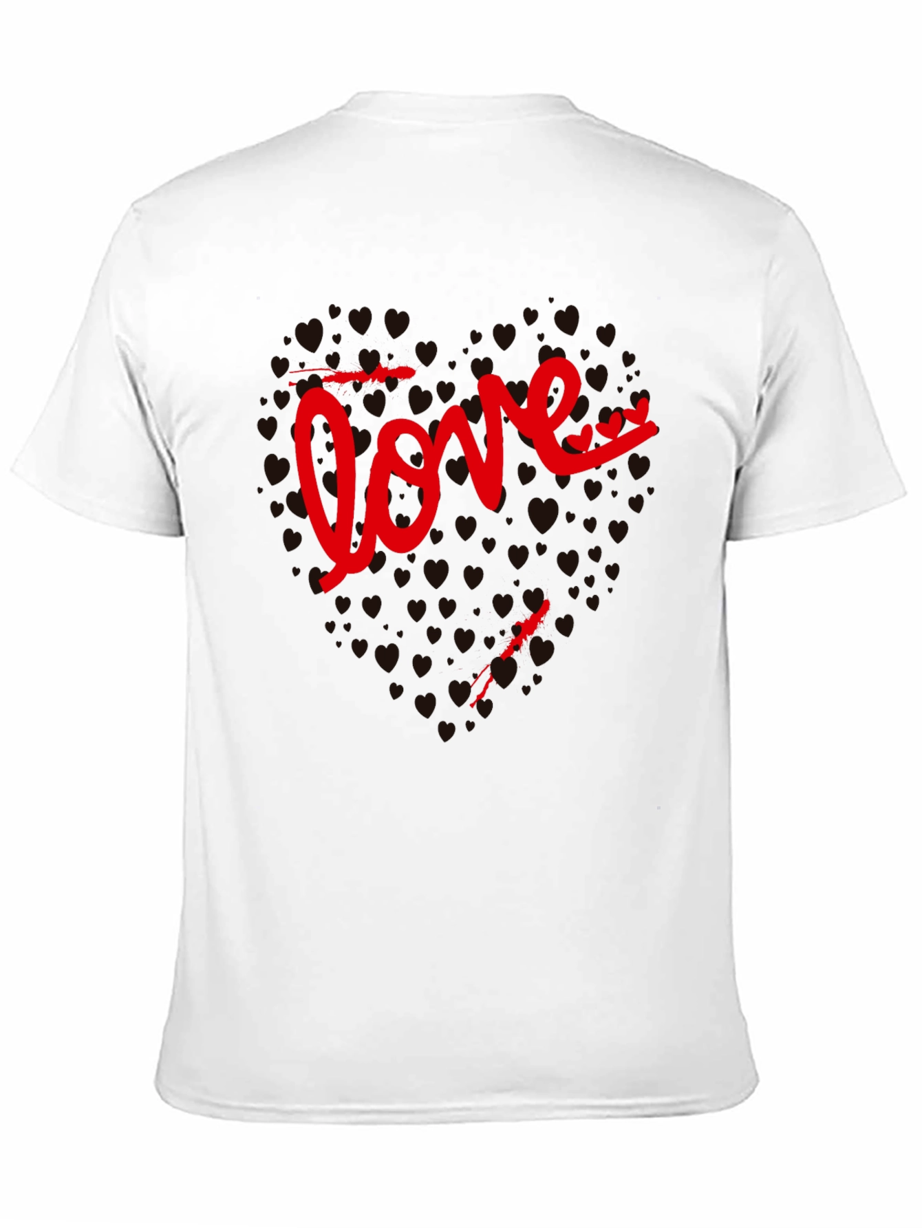 Love Heart Valentines Day Graphic T-Shirt