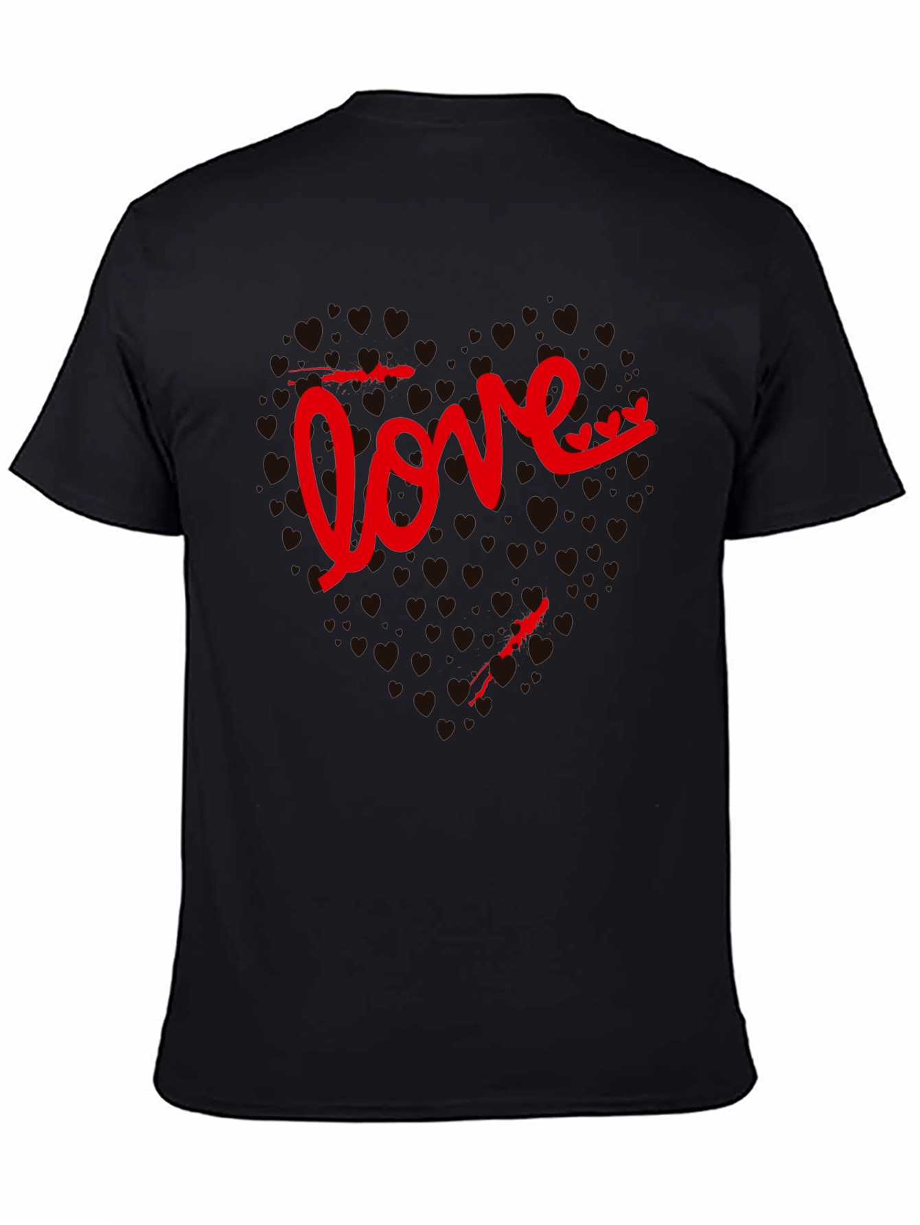 Love Heart Valentines Day Graphic T-Shirt