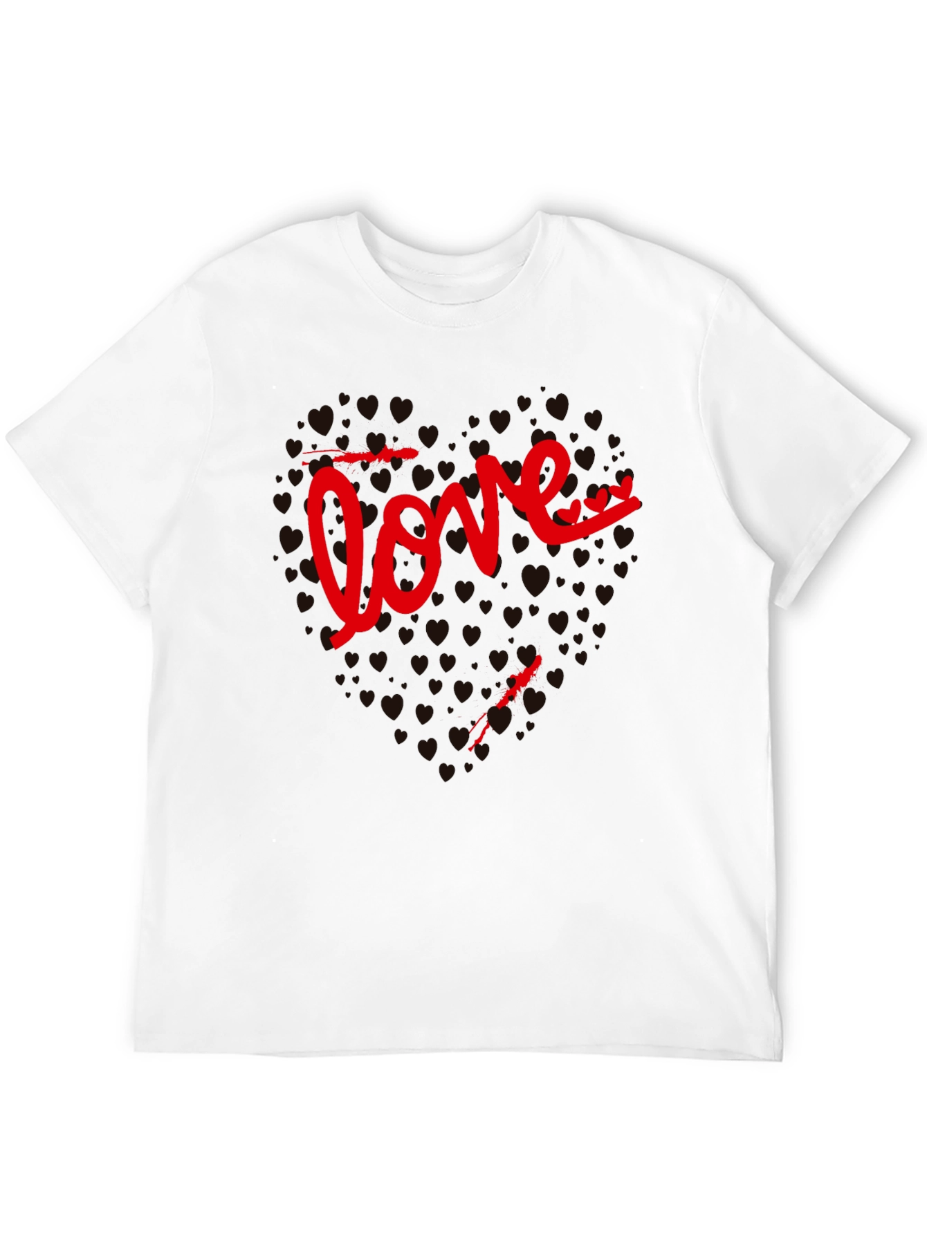 Love Heart Valentines Day Graphic T-Shirt