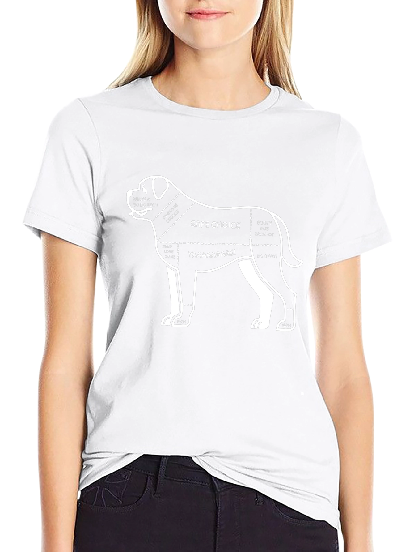 Dog Lover T-Shirt - Funny Dog Anatomy Guide Tee