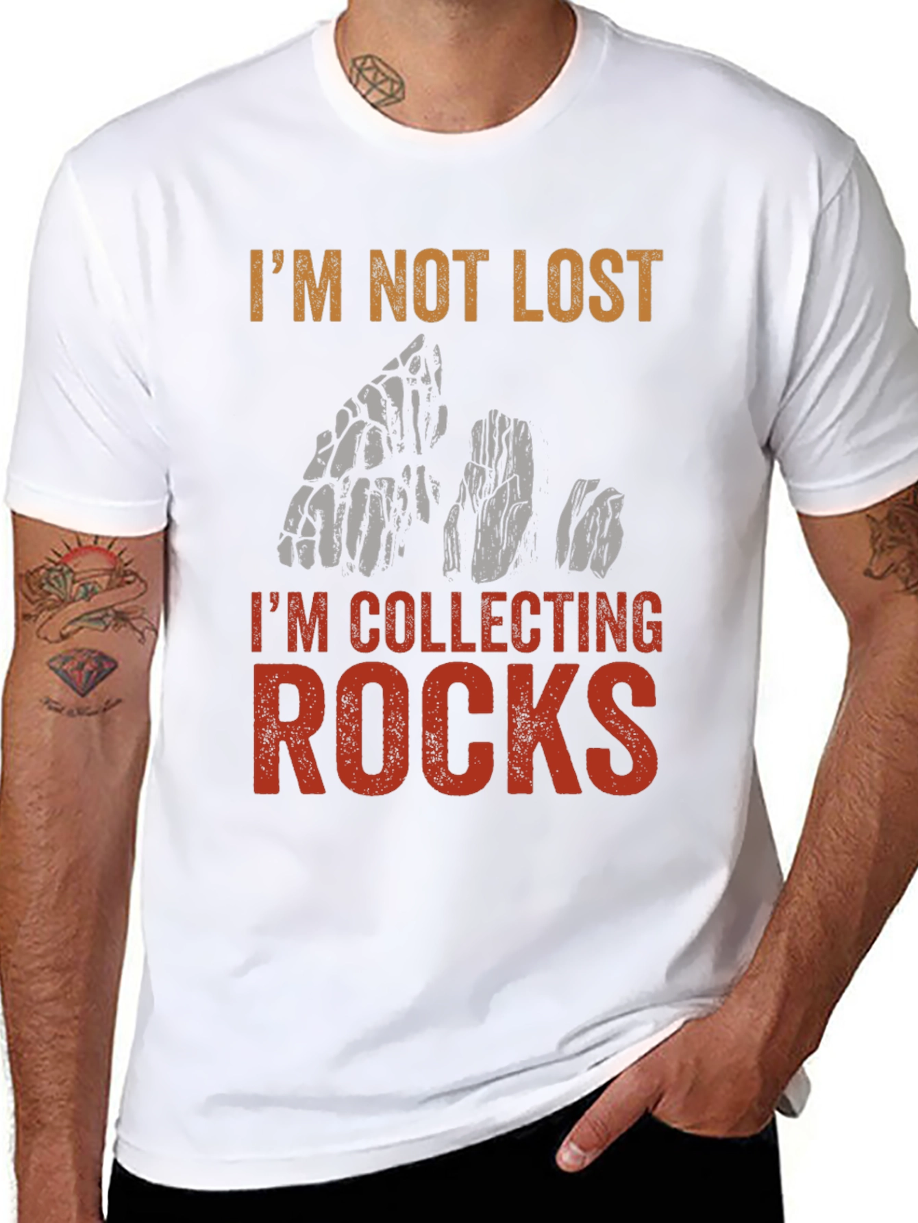 Im Not Lost Im Collecting Rocks T-Shirt