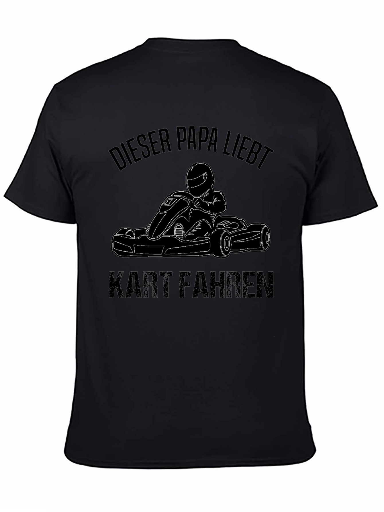 Funny Dieser Papa Liebt Kart Fahren Karting Black T-Shirt
