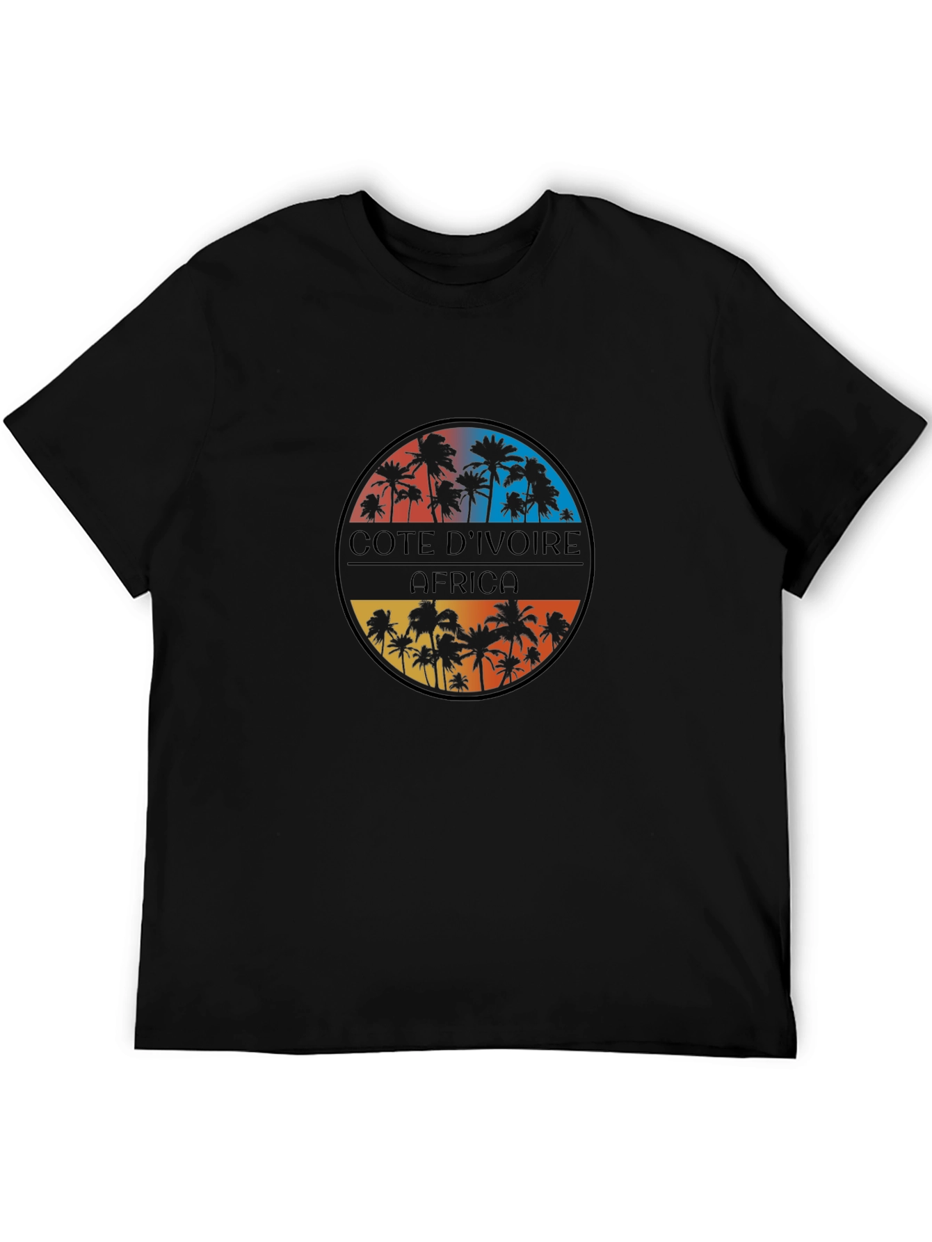 Côte dIvoire Africa Palm Tree Graphic T-Shirt