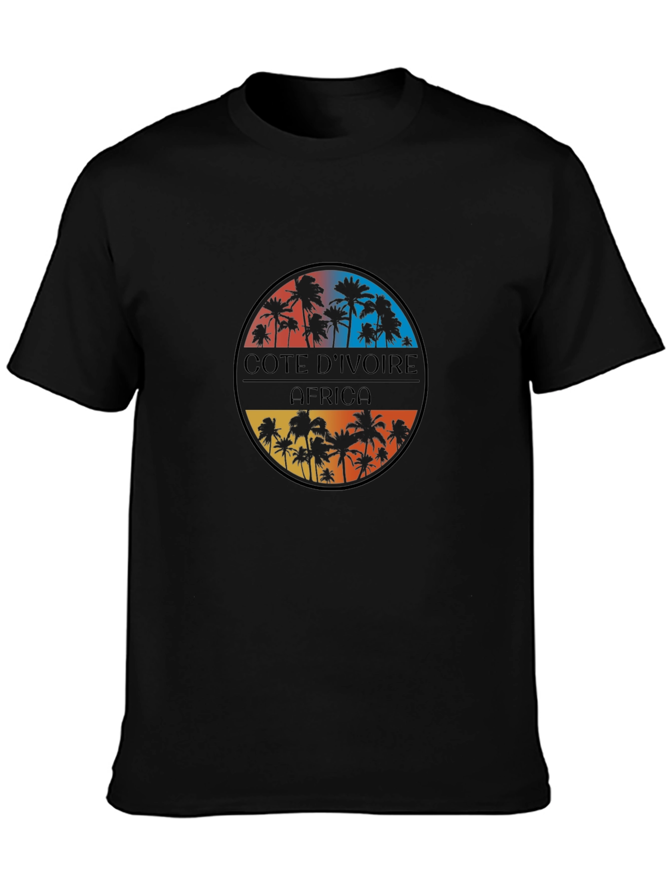 Côte dIvoire Africa Palm Tree Graphic T-Shirt