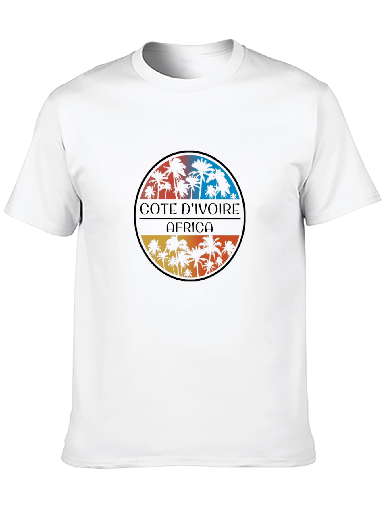 Côte dIvoire Africa Palm Tree Graphic T-Shirt