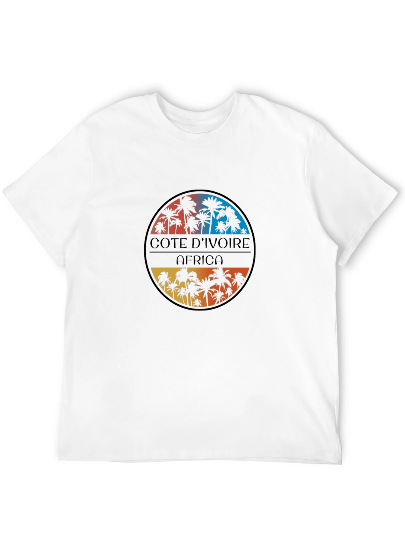 Côte dIvoire Africa Palm Tree Graphic T-Shirt