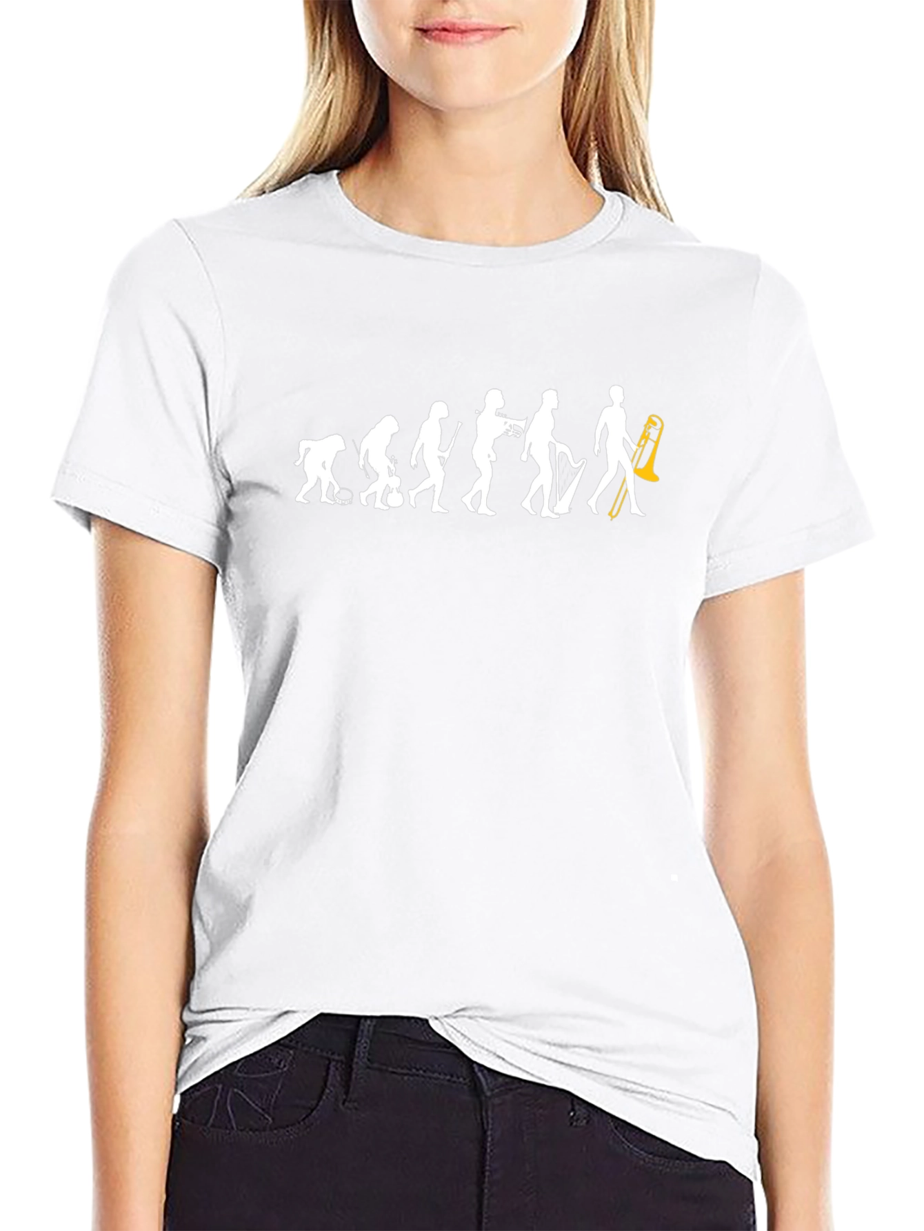 Evolution of Music Black T-Shirt