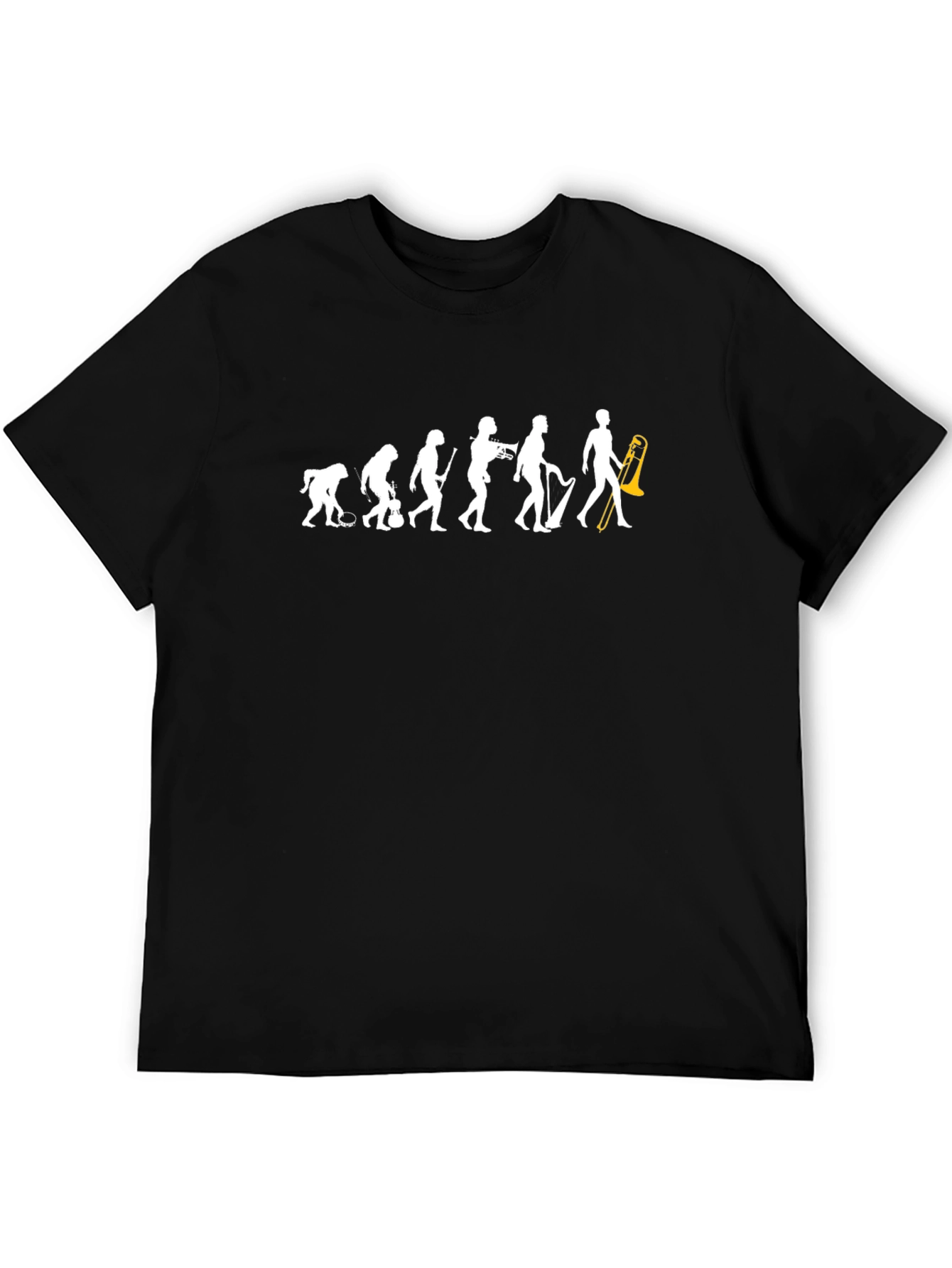 Evolution of Music Black T-Shirt