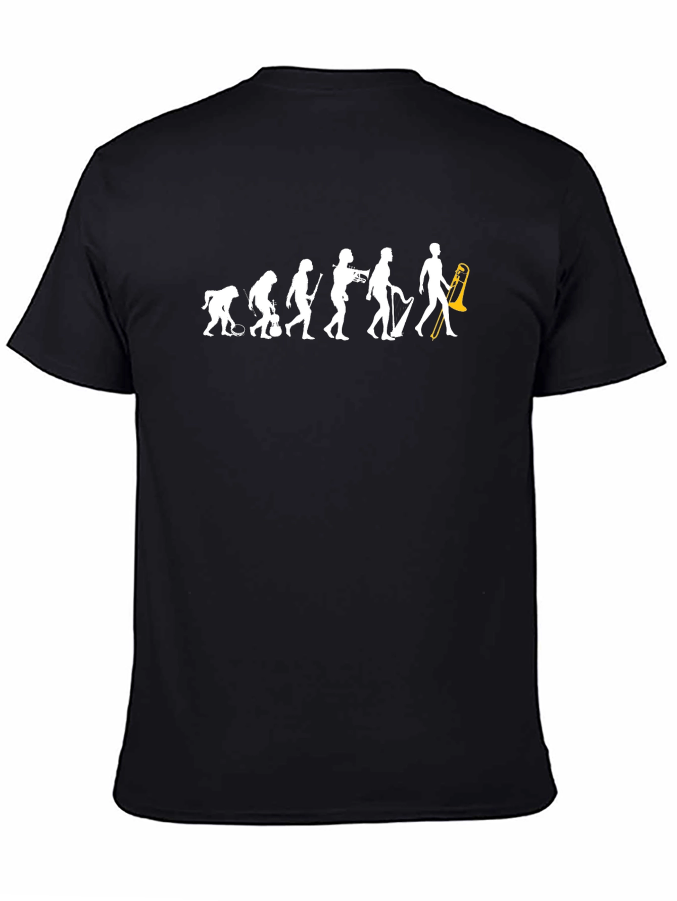 Evolution of Music Black T-Shirt