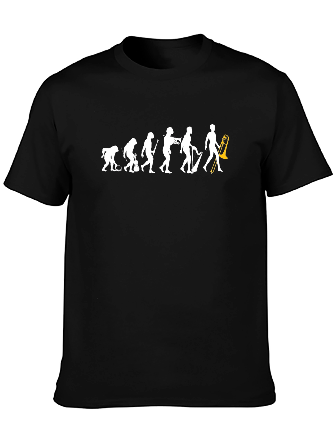 Evolution of Music Black T-Shirt