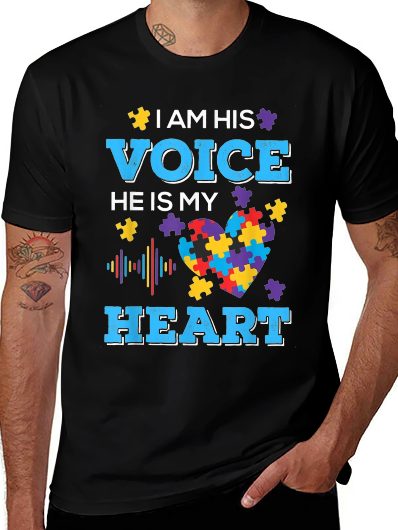 Autism Awareness T-Shirt: I Am His Voice