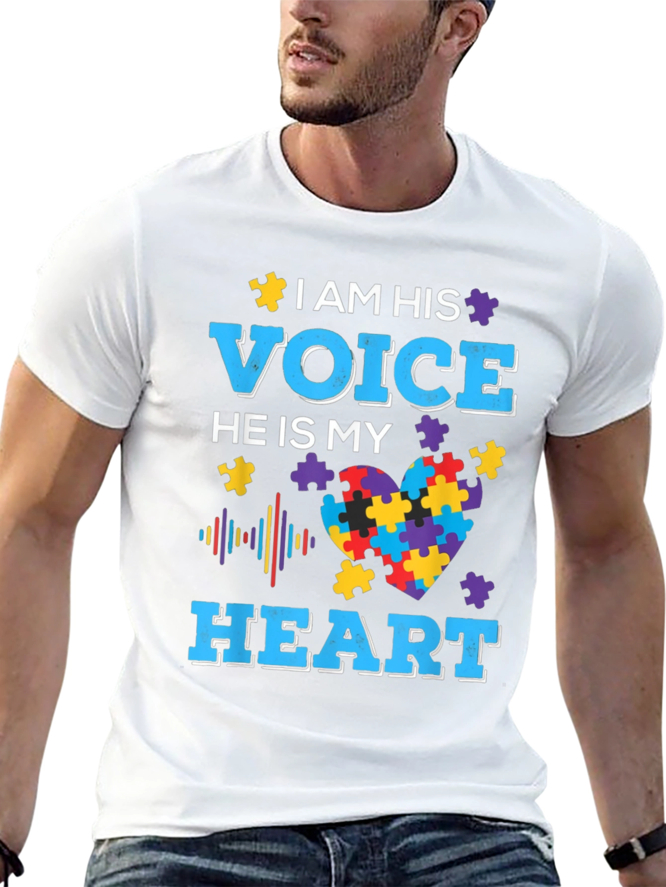 Autism Awareness T-Shirt: I Am His Voice