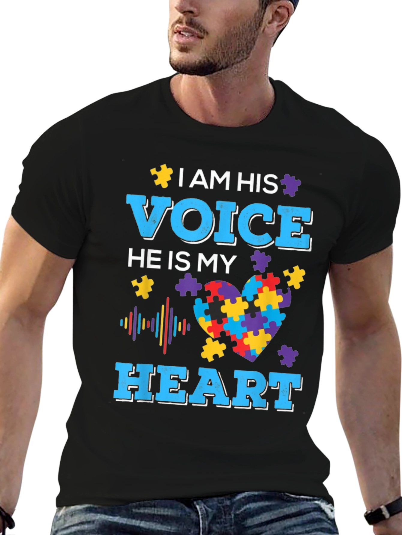 Autism Awareness T-Shirt: I Am His Voice
