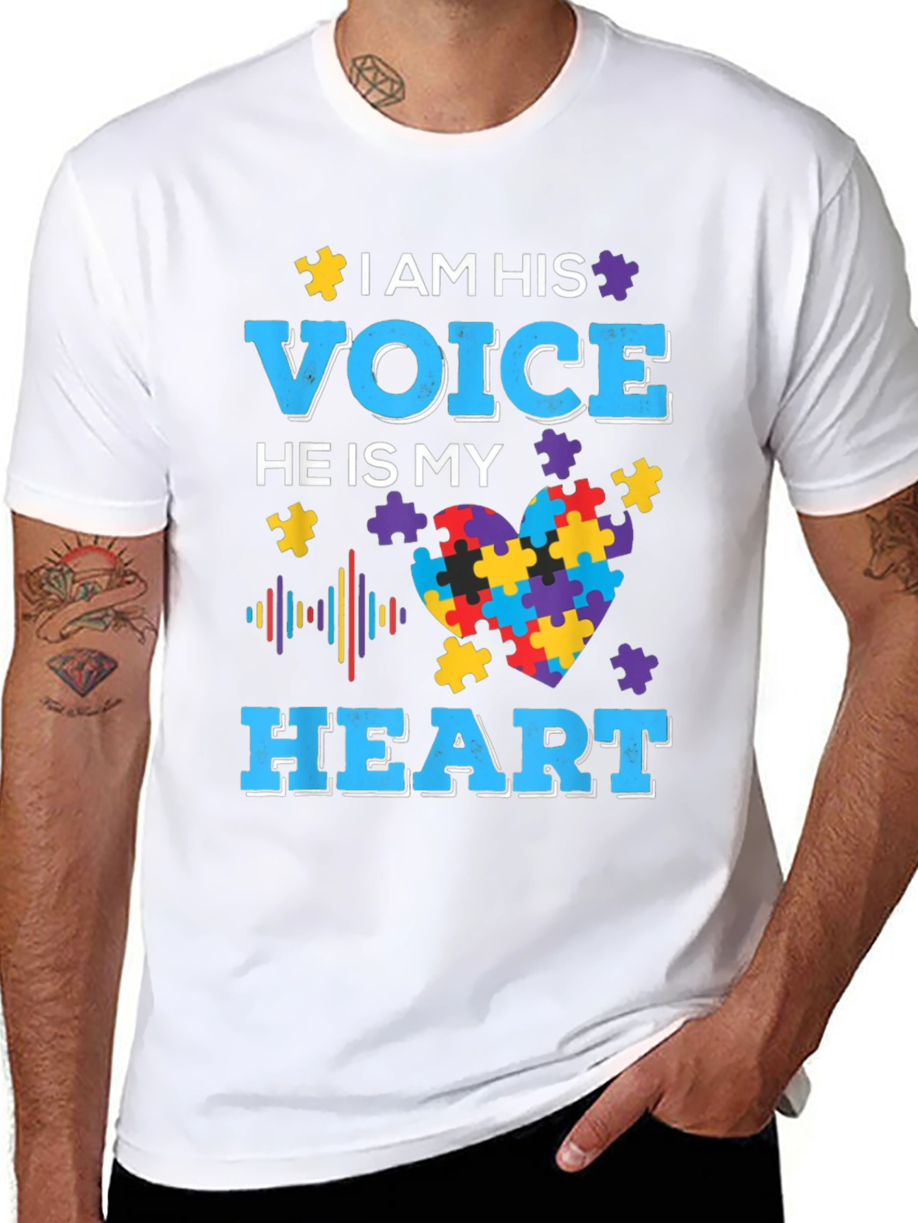 Autism Awareness T-Shirt: I Am His Voice