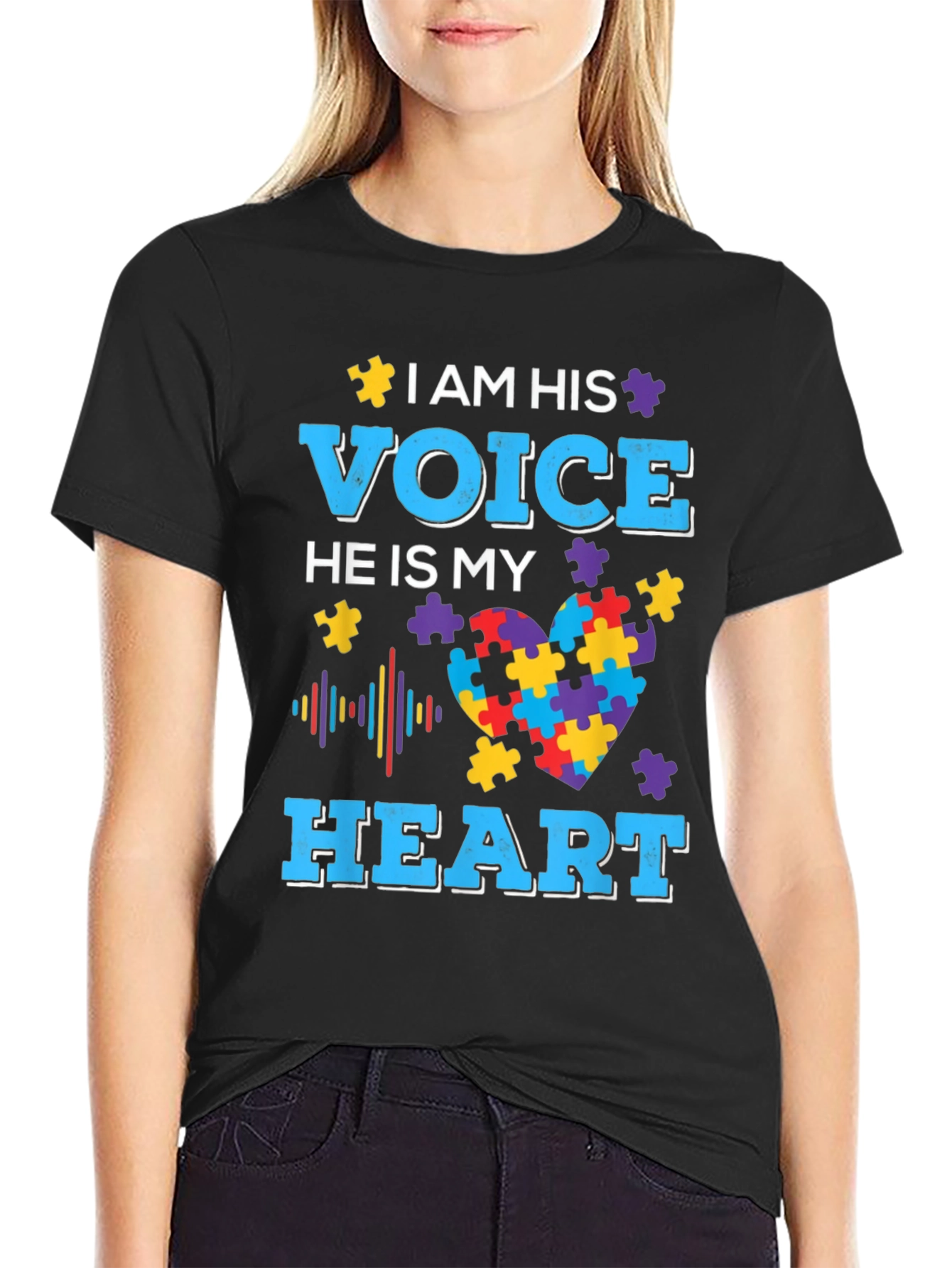 Autism Awareness T-Shirt: I Am His Voice