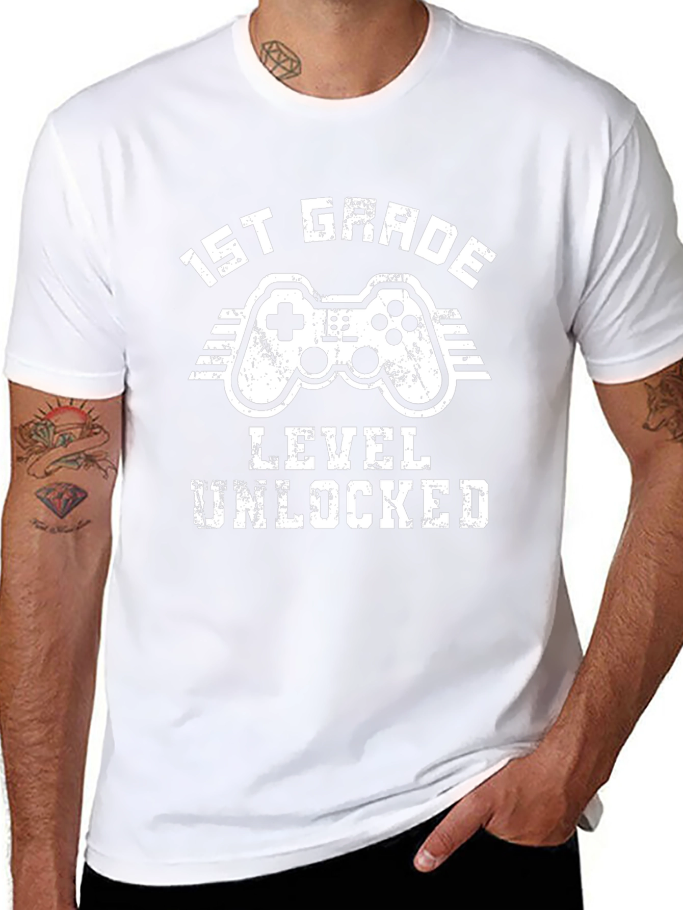 1st Grade Level Unlocked Gaming T-Shirt