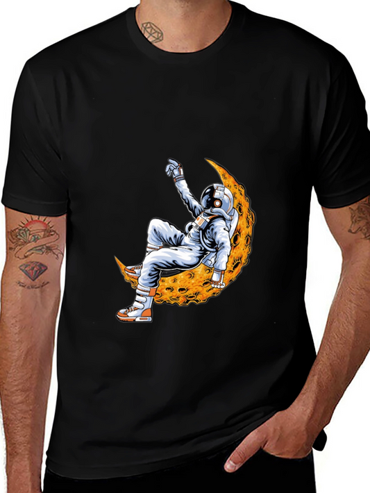 Astronaut Moon T-Shirt - Cool Space Design