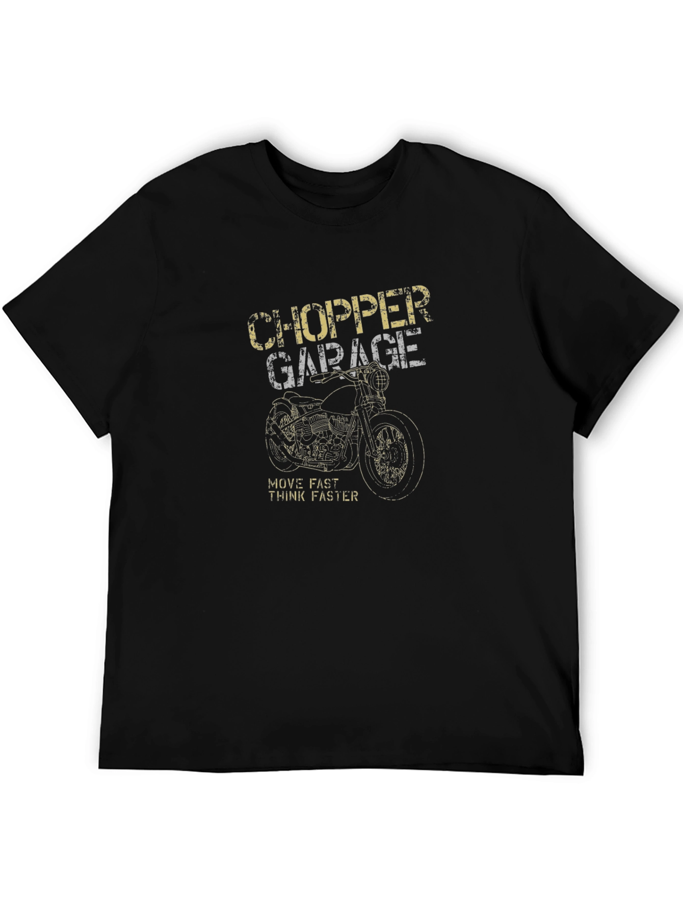 Chopper Garage T-Shirt - Motorcycle Graphic Tee