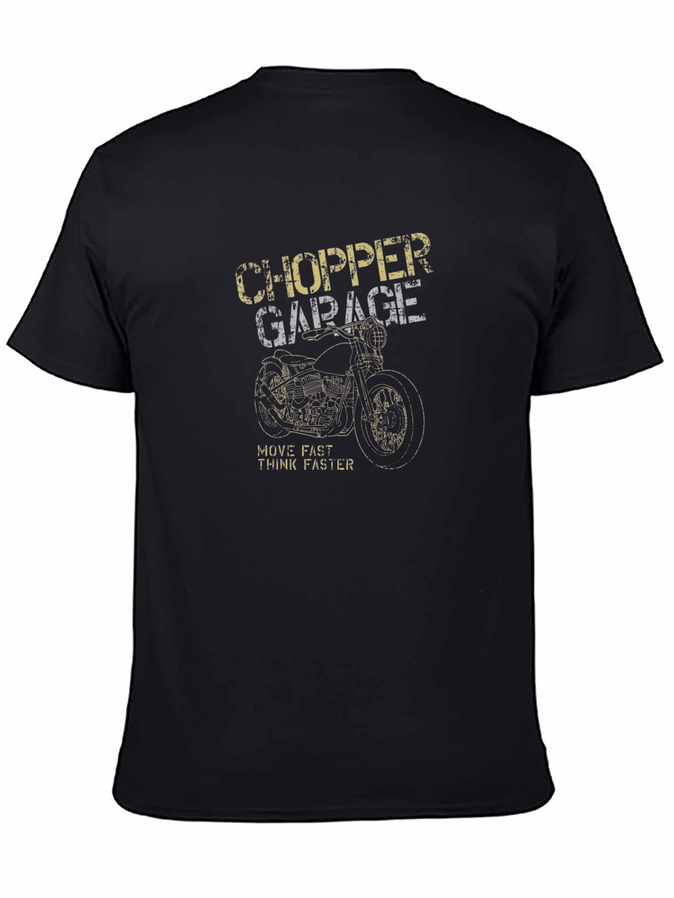 Chopper Garage T-Shirt - Motorcycle Graphic Tee