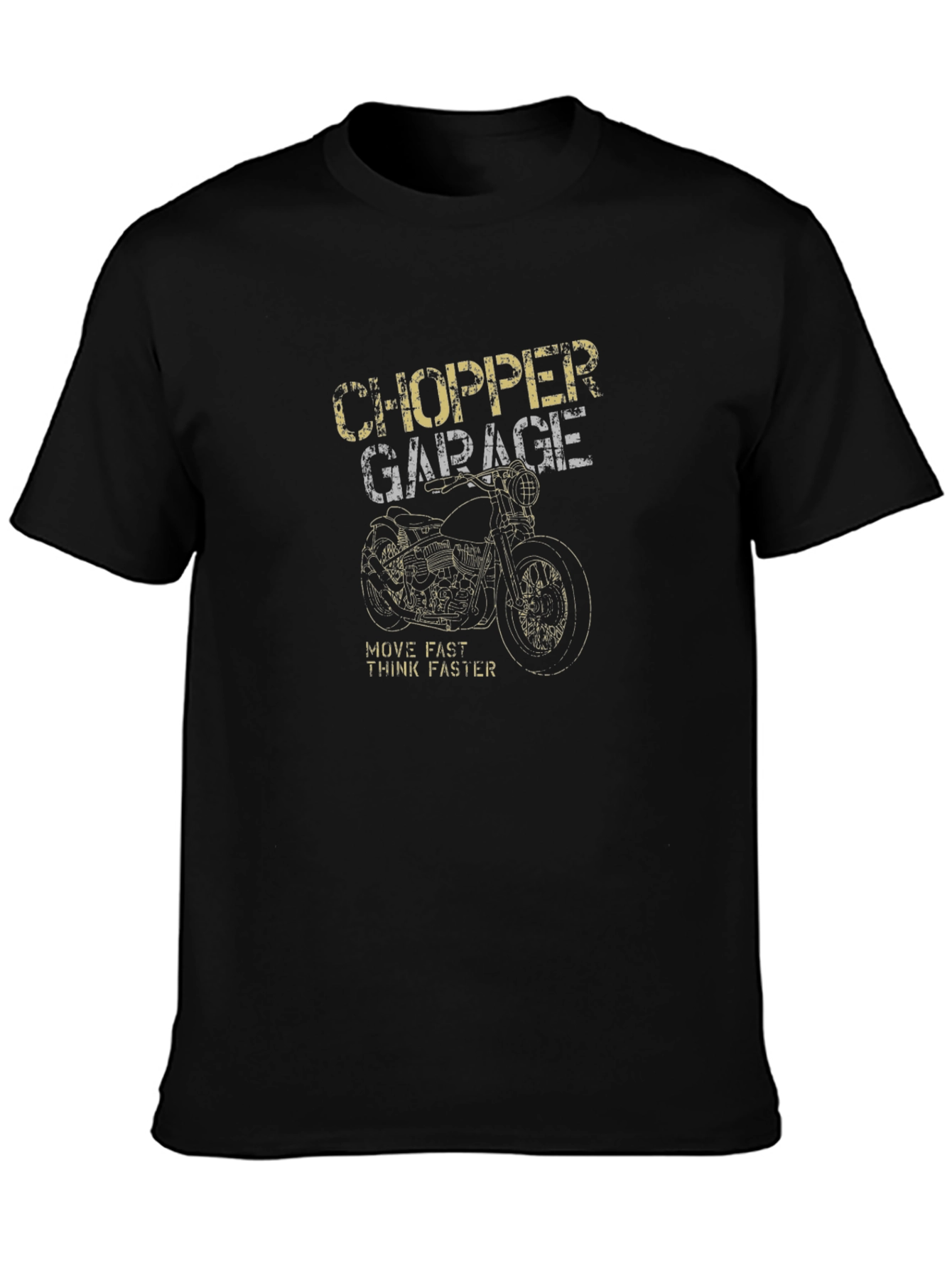 Chopper Garage T-Shirt - Motorcycle Graphic Tee