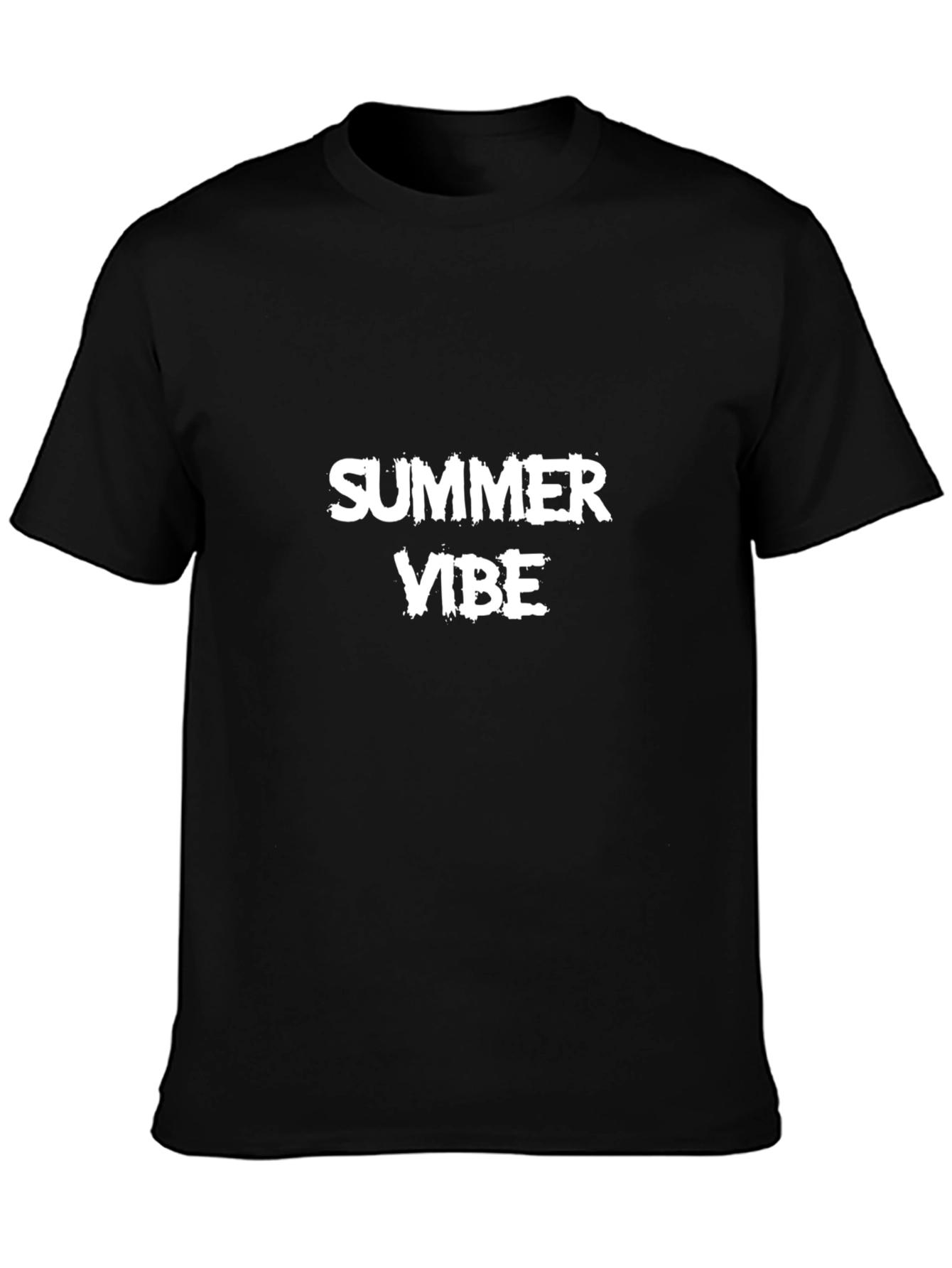 Summer Vibe Black T-Shirt for Casual Wear