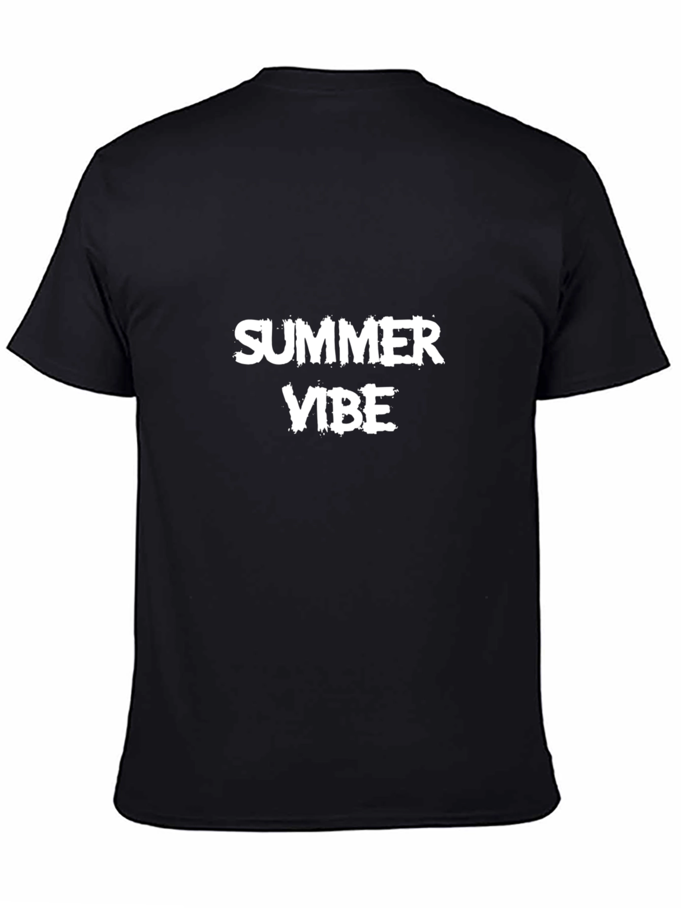 Summer Vibe Black T-Shirt for Casual Wear