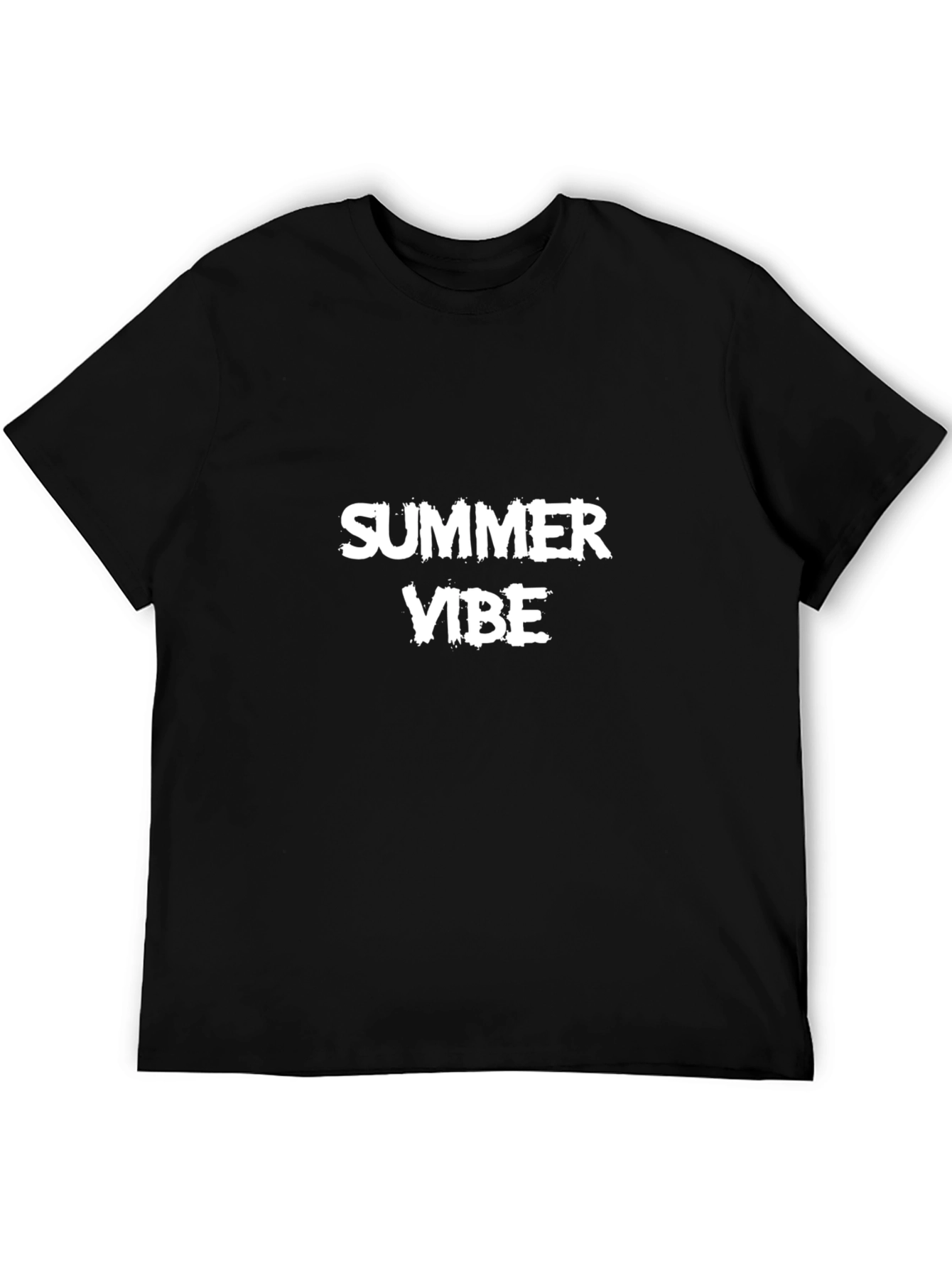 Summer Vibe Black T-Shirt for Casual Wear