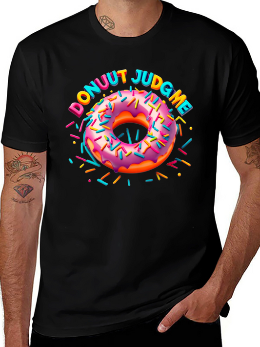 Donuut Judge Me Novelty Graphic T-Shirt
