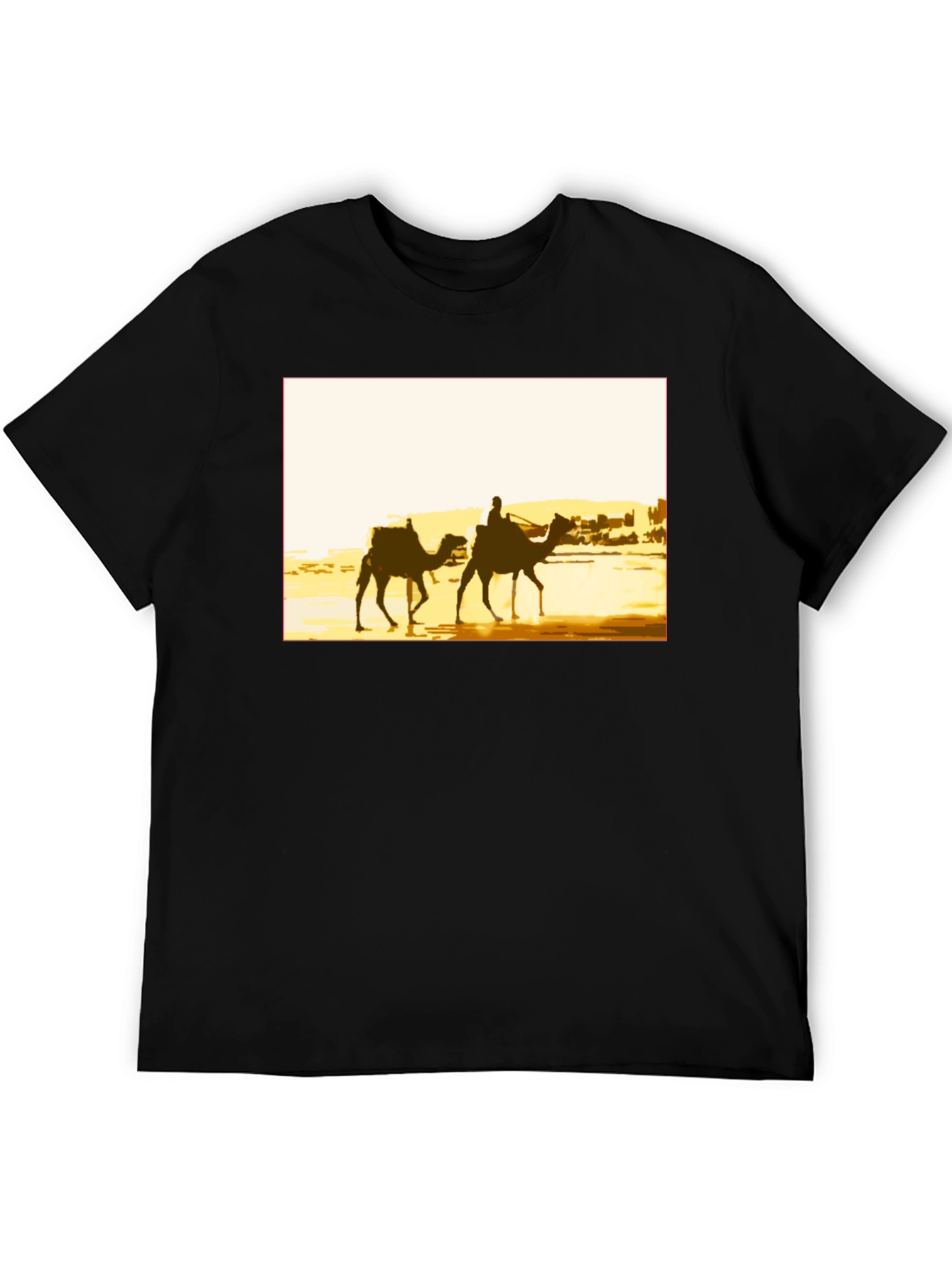 Desert Caravan Graphic Tee - Black