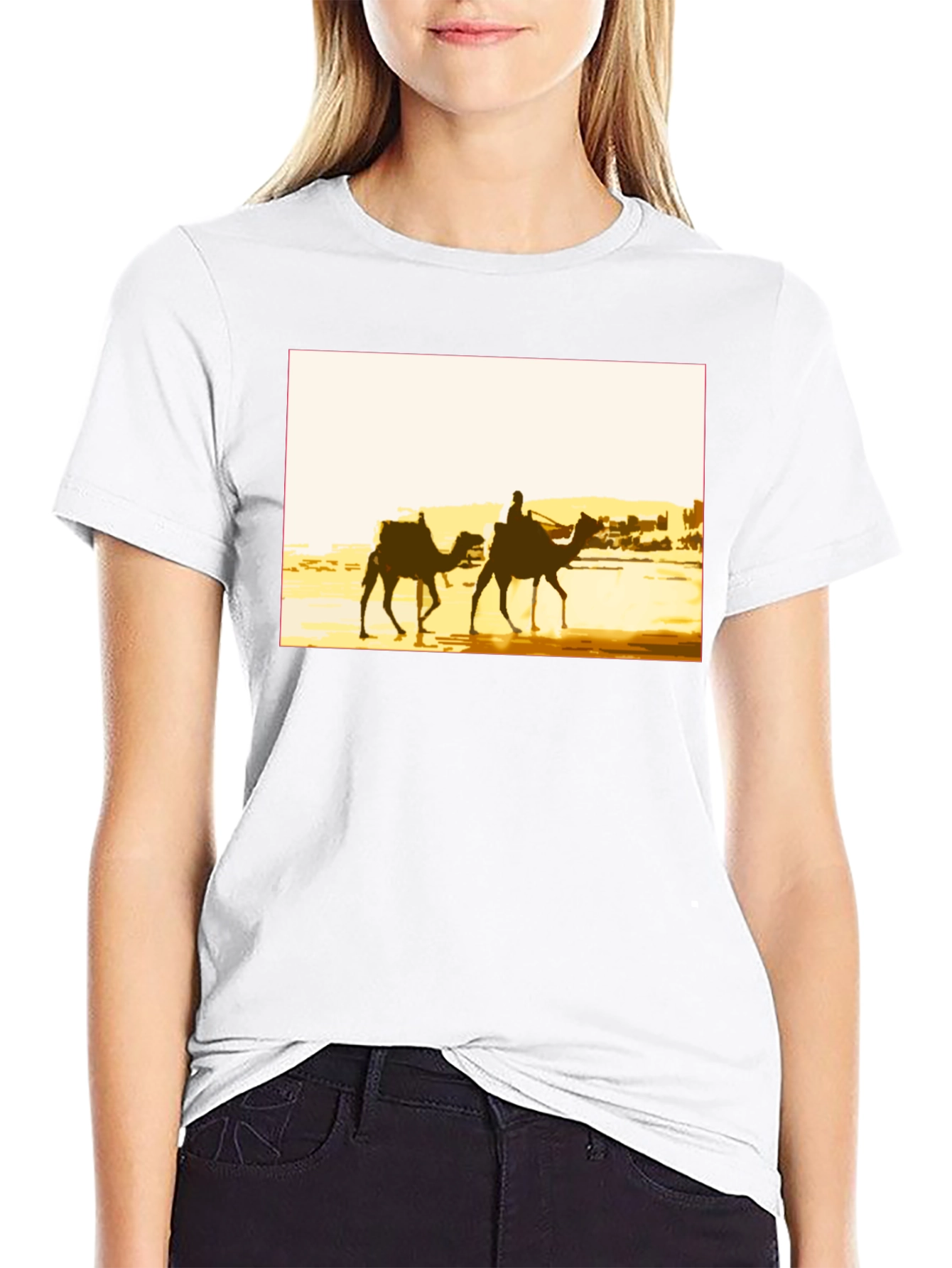 Desert Caravan Graphic Tee - Black