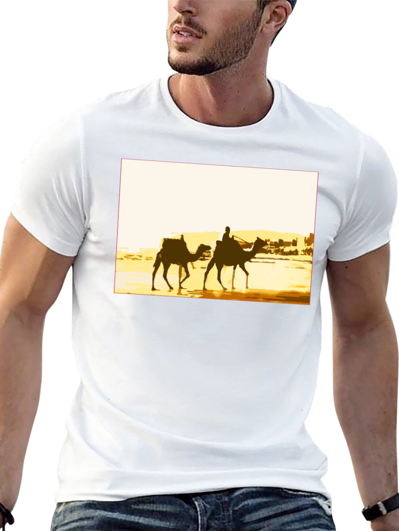 Desert Caravan Graphic Tee - Black
